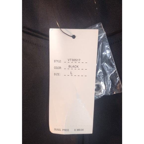 Vertigo Paris 3/4 Sleeve Snap Front Fully Lined Jacket, Black, Sz L - Picture 6 of 7